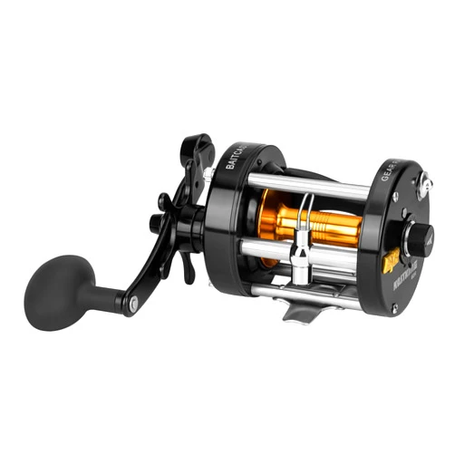 KastKing Rover Round Baitcasting Reel, Conventional Reel for Catfish, Salmon/Steelhead,Striper Bass and Inshore Saltwater Fishing Reel, Reinforced Metal Body,Black