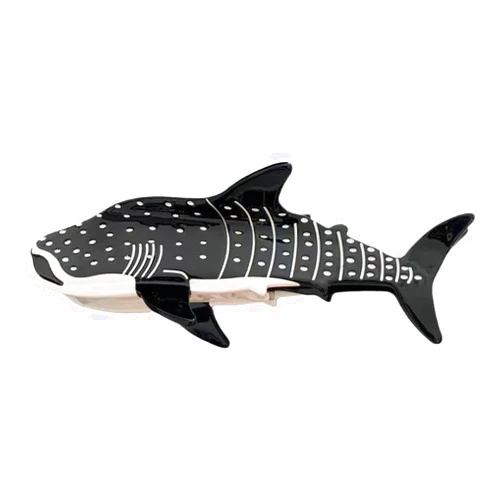 Jkapagzy Whale Shark Hair Clip,Shark Whale Claw Clips,Cellulose Acetate Hair Clips,Big Claw Clips for Women Hair Accessories