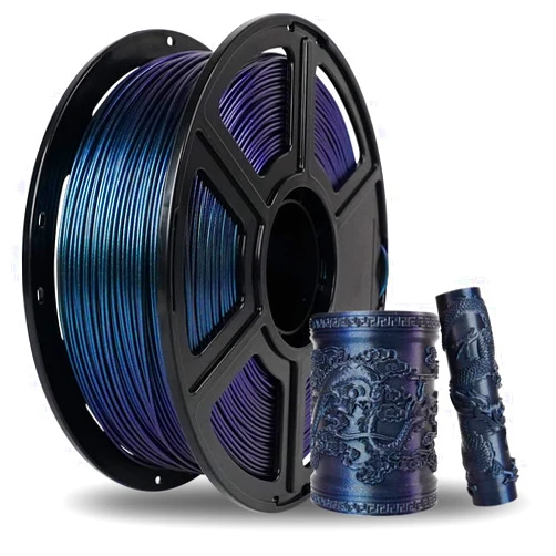 FLASHFORGE PETG Filament 1.75mm, Chameleon Color Shift 3D Printer Filament, Changes Color with Light and Angles, 1KG Spool (2.2lbs), Dimensional Accuracy±0.02 mm, Premium PETG Filament(Burnt Titanium)
