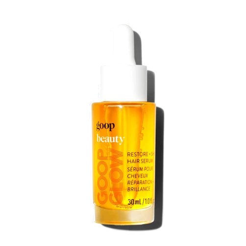 goop Beauty Hair Serum | Moisturizer for Frizz & Dryness | Vitamin C, Sea Buckthorn, and Plumeria Monoi Oil | Detangler to Help Shine & Texture | Paraben and Silicone Free | 1 fl oz