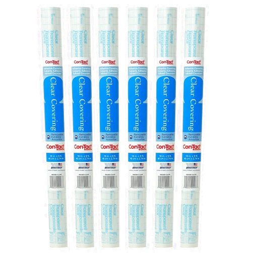Con-Tact Brand Self-Adhesive Covering, Clear, 18
