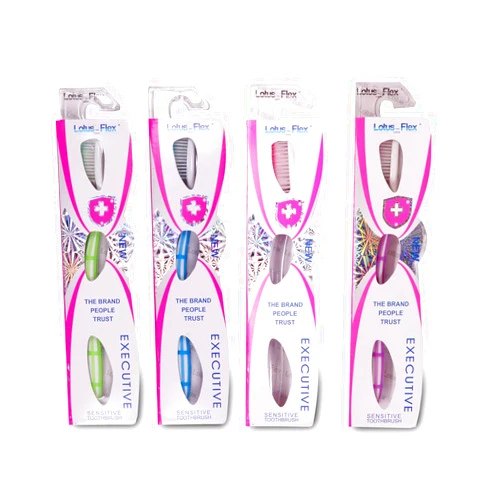 Generic Ariba Exports Lotus Brush Flex with Soft Grade Bristles Ultra Soft Toothbrush (5) Multicolour[B0B5H95RS1]