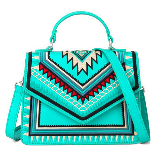 Montana West Aztec Flap Top Handle Bag Vintage Crossbody Purse Clutch Handbag for Women