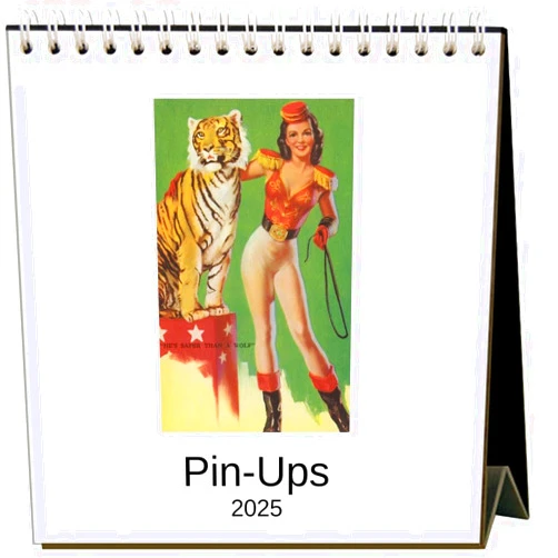 Found Image Press 2025 Pin-Ups Easel Desk Calendar