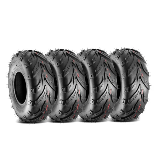 MaxAuto 145 70 6 ATV Tires 145/70-6 Mini Bike Tires 145 70-6 Go Kart Tires AT 145x70-6 Tire 4PLY Tubeless Tire, Set of 4