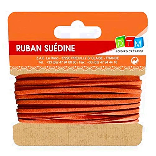 DTM Suede Ribbon 5 m - Orange