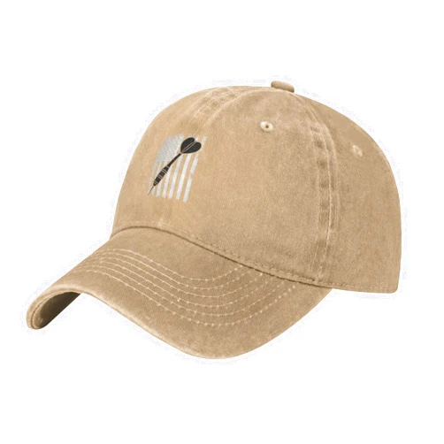 SDFRTG Darts with USA Flag Baseball Cap Women Men Hat Adjustable Washed Golf Caps Dad Hats