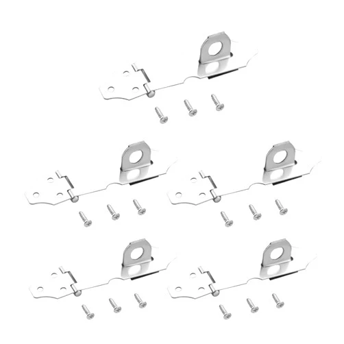 Juvielich Knob Hasp Locks Twist Keyed Hasp Lock Stainless Steel Safety Hasp Latches Keyed for Small Doors Cabinets File Drawer Lock Freezer Door Lock Silver 5PCS