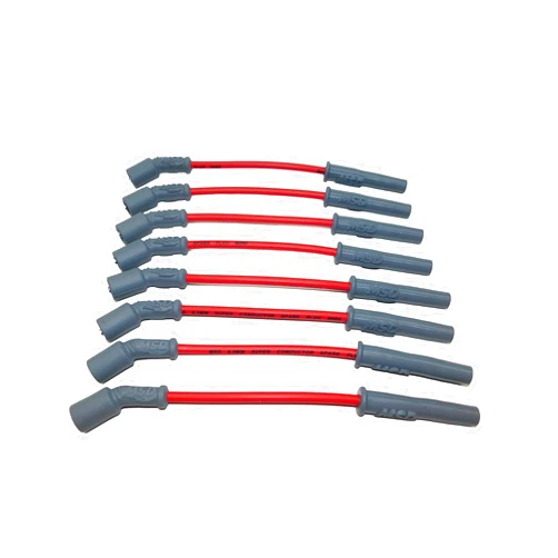 MSD 32829 Super Conductor Spark Plug Wire Set, Red