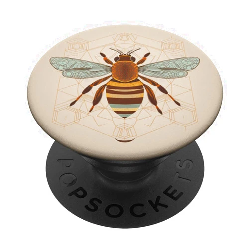 Bee Keeper Gift Ideas Boho Bee Vintage Honey PopSockets Standard PopGrip