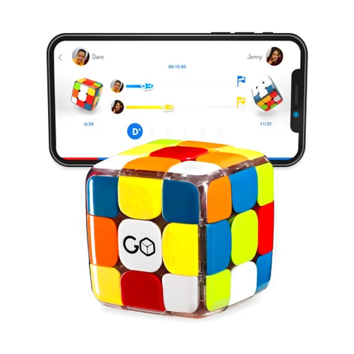 GoCube Edge - Connected Electronic Bluetooth Cube. Smart 3x3 Magnetic Stickerless Speed Cube Movements Tracker for Kids, Teens & Adults. Interactive Brain Teaser STEM 3D Puzzle Toy Game. Free App