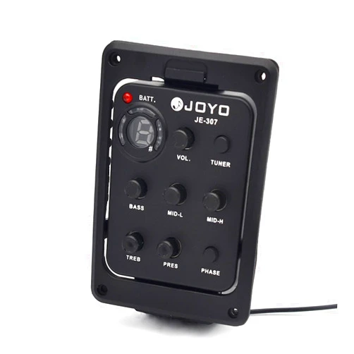 JOYO JE-307 5-Band EQ Equalizer Acoustic Guitar Piezo Pickup Preamp Tuner System with LCD Display