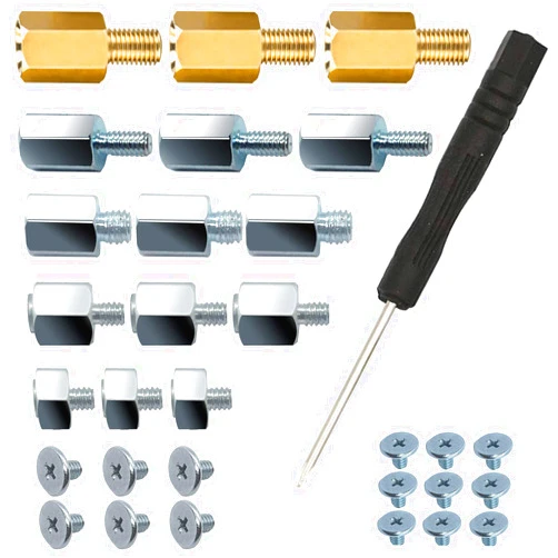 SGTKJSJS PCIe NVMe M.2 SSD Mounting Screws Kit for Asus Gigabyte ASRock Msi Motherboards, 30pcs