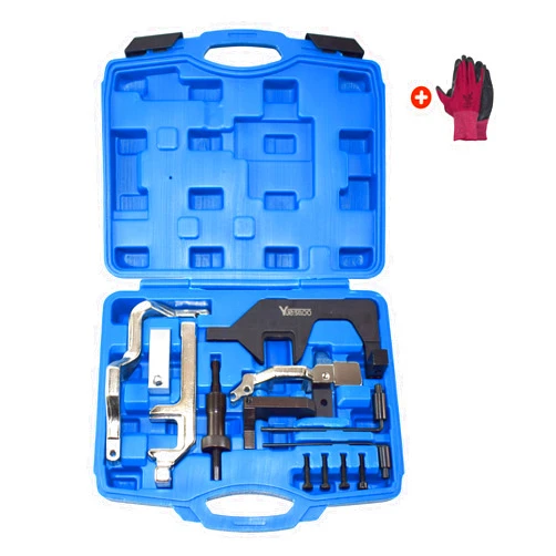 Yuesstloo Camshaft Alignment Timing Tool Kit, Engine Locking Timing Tool Compatible with BMW Mini Cooper N12 N13 N14 N16 N18 Peugeot 1.6T, with Portable Case & Gloves