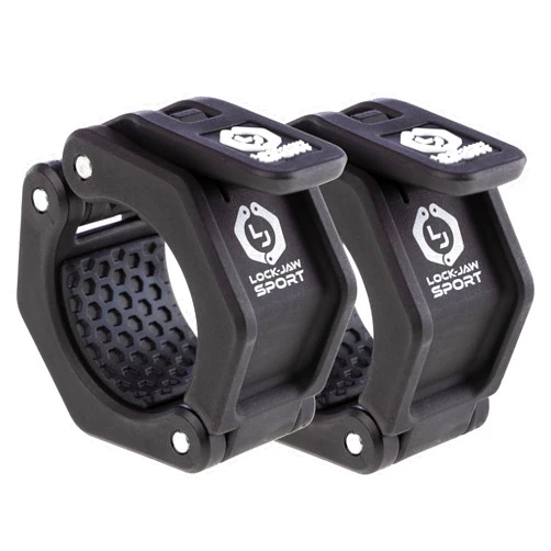 Lock-Jaw Barbell Collars Lock-Jaw Sport Olympic Barbell Collar - Quick Release Barbell Clamp (Black)