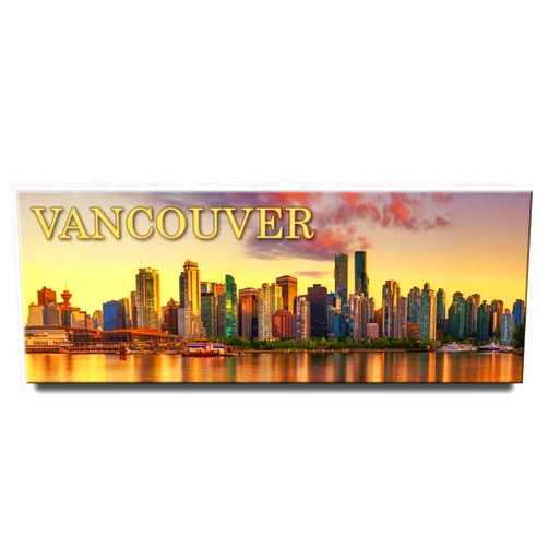 Magnet Sv Vancouver Panoramic Fridge Magnet British Columbia Travel Souvenir Canada