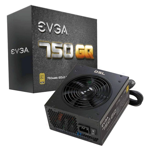 EVGA 210-GQ-0750-V1 750 GQ, 80+ GOLD 750W, Semi Modular, EVGA ECO Mode, 5 Year Warranty, Power Supply, Black