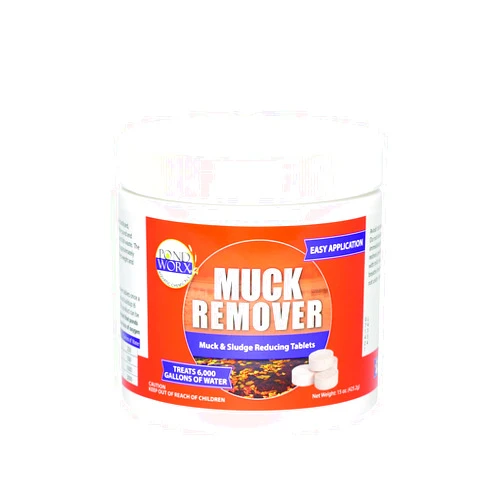 Pond Worx Muck Remover Tablets – 1lb- Formulated for Small Ponds, Water Features - Natural Muck & Odor Reducer – Safe for All Aquatic Life & Terrestrial Life