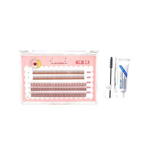 Generic Individual Eyelash Extension Kit Lash Clusters 200pcs False Eyelashes 10/11mm Soft Curly Long Volume for Natural Look Long-Lasting Thinner Band Wispy Lashes Birthday Gift Lightning Deals Prime