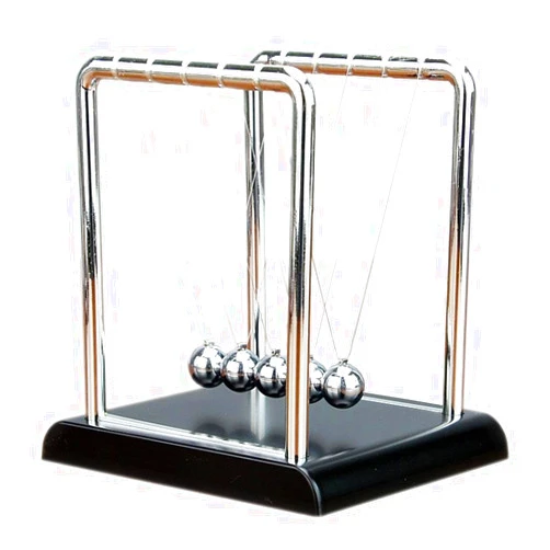 Generic Swing Balance Balls,Newtons Cradle Balance Ball,5 Physical Swinging Magnetic Balls,Physics Science Pendulum Desk Toy,Science Decompression Pendulum Ornaments Desk MetalBalls Kit for Home,Office
