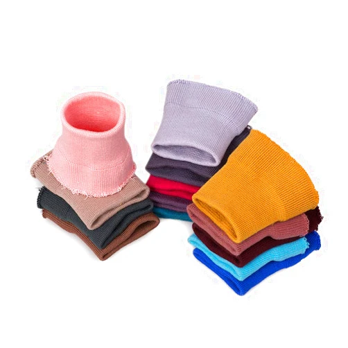 Tong Gu Cotton Stretch Knit Rib Cuff Trim Triming Fabric Sweater Jacket Sewing DIY (1 Pair, Pure White)