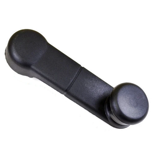 PT Auto Warehouse FO-1238A - Window Crank Handle, Textured Black - Front, Left or Right