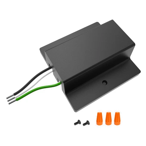 VEOLUX Lighting, H Track Floating Canopy Connector in Black, UL Listed