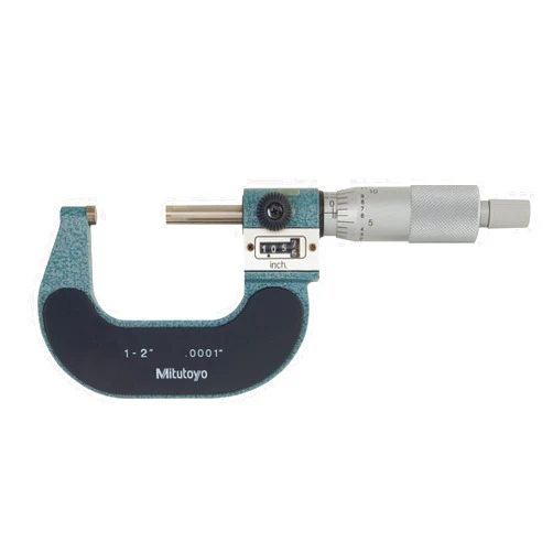 Mitutoyo 193-212 Digit Outside Micrometer, Friction Thimble, 1-2