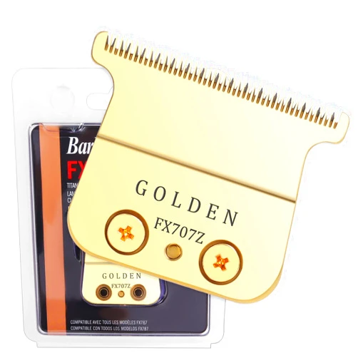 Piwerod FX707Z Replacement DLC 2.0 Blades Compatible with Bab-yli-ss PRO FX787 & FX726 Trimmers, for Outlining Hair Trimmers, Gold