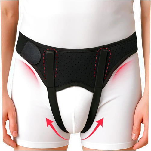 Dr. Arthritis Doctor Developed Hernia Belts for Men, Inguinal Hernia Support for Men, Fully Adjustable to Relieve Discomfort & Doctor Written Handbook (M)
