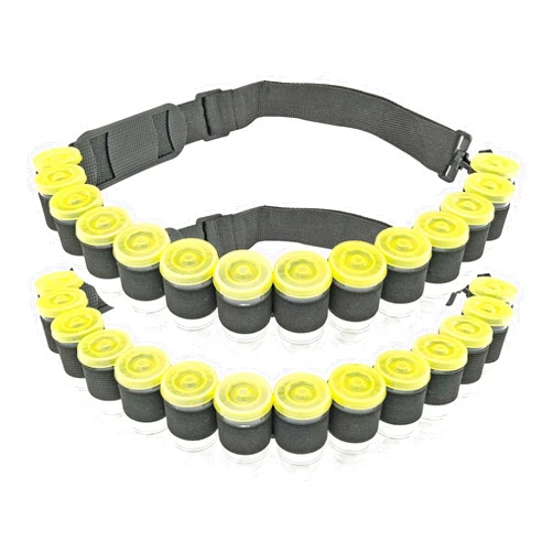 Fairly Odd Novelties Shot Glass Ammo Belt - Military Style 28 Bullet-Shaped Shot Glasses - Adjustable Nylon Belt - Ideal for Parties & Gag Gifts