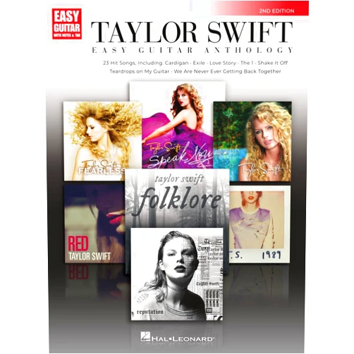 By Taylor Swift (Artist) Taylor Swift - Easy Guitar Anthology, 2nd Edition | 23 Songs for Beginners with Chords and Tabs | Pop and Country Guitar Songbook for Acoustic and ... and Fans (Easy Guitar With Notes & Tab)