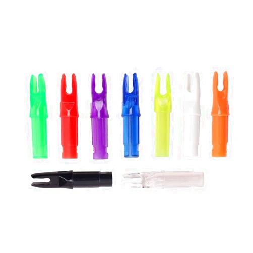 Mruabtiy 50pcs Arrow Nocks Insert Tips Arrow Tails Replacement Nock Pins for DIY ID 6.2mm Carbon Fiberglass Arrow Shaft