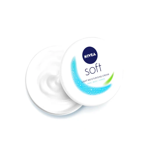 NIVEA Soft Light Moisturizer Cream, with Vitamin E & Jojoba Oil for Face, Hands and Body, 100 ml