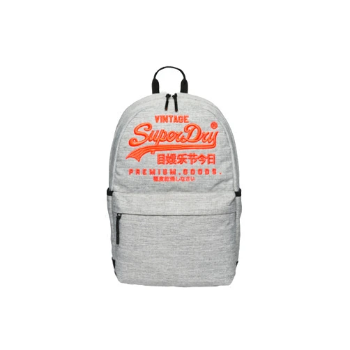Superdry Womens Heritage Montana Backpack, Classic Hiking-Inspired Design Light Grey Marl Size One Size
