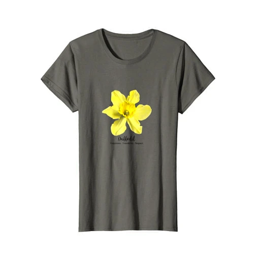 Daffodil art March Birth Month Flower Daffodil vintage T-Shirt