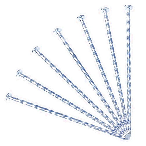 ZHHENIALY 7-inch Metal Landscape Edging Spikes, Galvanized and Non-Rust Spiral Anchoring Stakes for Paver Edging, Weed Barrier, etc. (60)