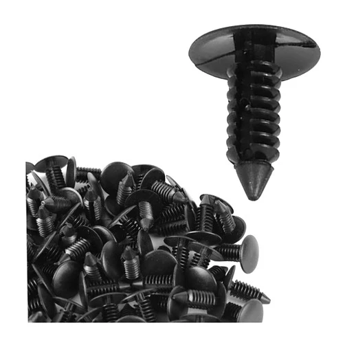 Osilly 200 Pcs Bumper Clips, Plastic Trim Boot Rivets Clip, 7mm Hole Push Retainer Kit, Fender Shield Fasteners, Automotive Body Clips, Auto Accessories Compatible with GM and More