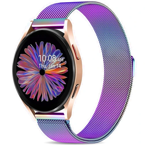 JKD Metal Bands Compatible with Samsung Galaxy Watch 7 6 5 4 Band 40mm 44mm, Galaxy Watch 5 Pro 45mm/Watch 6 4 Classic 42mm 46mm 43mm 47mm/Active 2, 20mm Stainless Steel Wristbands for Women Men