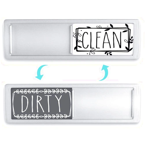 BabyPop! Dishwasher Magnet Clean Dirty Sign, Clean Dirty Magnet for Dishwasher, Dirty Clean Dishwasher Magnet, Dishwasher Clean Dirty Sign, Strong/Non Scratch Farmhouse Rustic Design