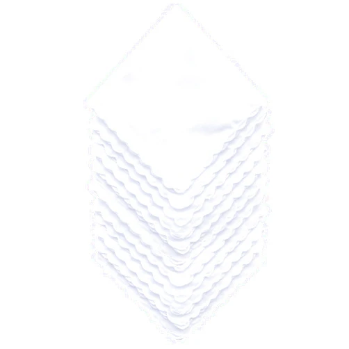 MZLIU Solid White Cotton Hankderchiefs for DIY Drawn Embroidery Party 28 Square