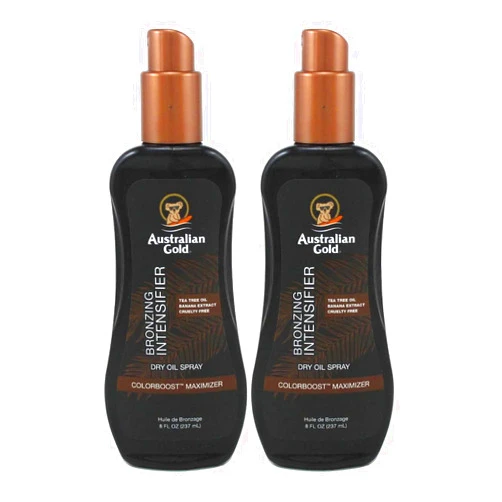 Australian Gold Intensifier Bronzing Dry Oil Spray 8 Ounce (Pack of 2)