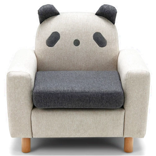 Costzon Kids Sofa, Toddler Chair w/Solid Wood Frame, Thick Cushion, Child Armchair for Play Room, Nursery, Kindergarten, Kids Room, Gift for 2-8 Years Old Boys & Girls, Toddler Couch (Panda)