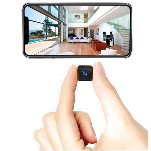 ZHOUCXZDA Mini Indoor Security Camera Wireless Home Small Outdoor WiFi Pet Cameras 2025 Upgraded 1080P Tiny Nanny Cam Wide Angle Night Vision Home Indoor Outdoor Camara No Need WiFi Camaras,For House Security