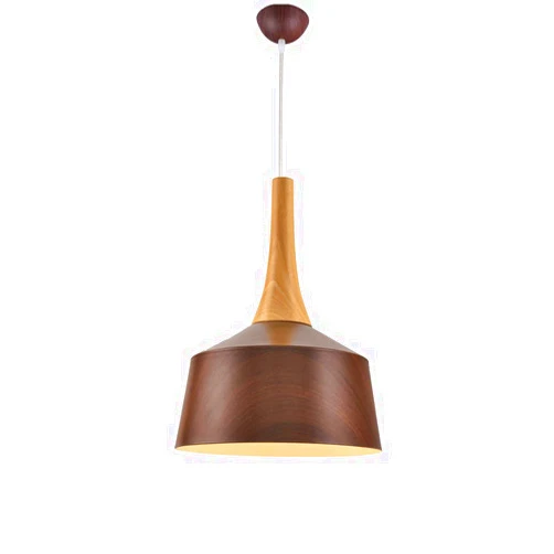 WRHGUND Modern Pendant Light Fixture, E27 Base Lampshade Wood Pattern Minimalist Chandelier Lamp Shades Industrial Ceiling Hanging Light for Kitchen Island, Dining Room, Living Room,