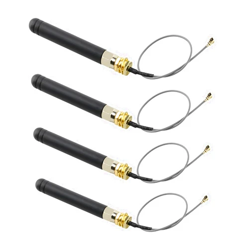 Geekstory 4PCS LoRa Antenna 915MHz 2DBI with U.FL IPEX to SMA Connector for Lora Board ESP32 Lora32u4 II WiFi Lora32 15cm