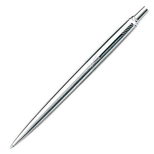 Parker Jotter Stainless Steel Ballpoint Pen, Medium Point, Black Ink