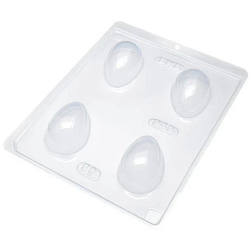 BWB Hot Chocolate Bomb Molds | Three Part Special Mold made by BWB Embalagens in Brazil | Chocolate Molds that help you make a Viral Treat at home | True Life-Savers in the Kitchen (Egg Shape)