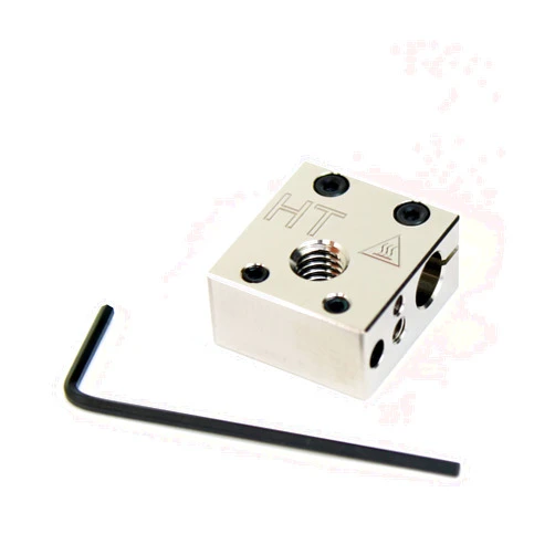 Micro-Swiss Microswiss Plated Copper High Temperature MK8 Heater Block Upgrade for CR10 / Ender/ANET A8 Printers MK7, MK8, MK9 Hotends