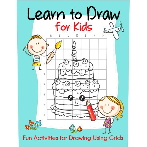 Blue Wave Press Learn to Draw for Kids: Fun Activities for Drawing Using Grids (How to Draw Books for Kids)